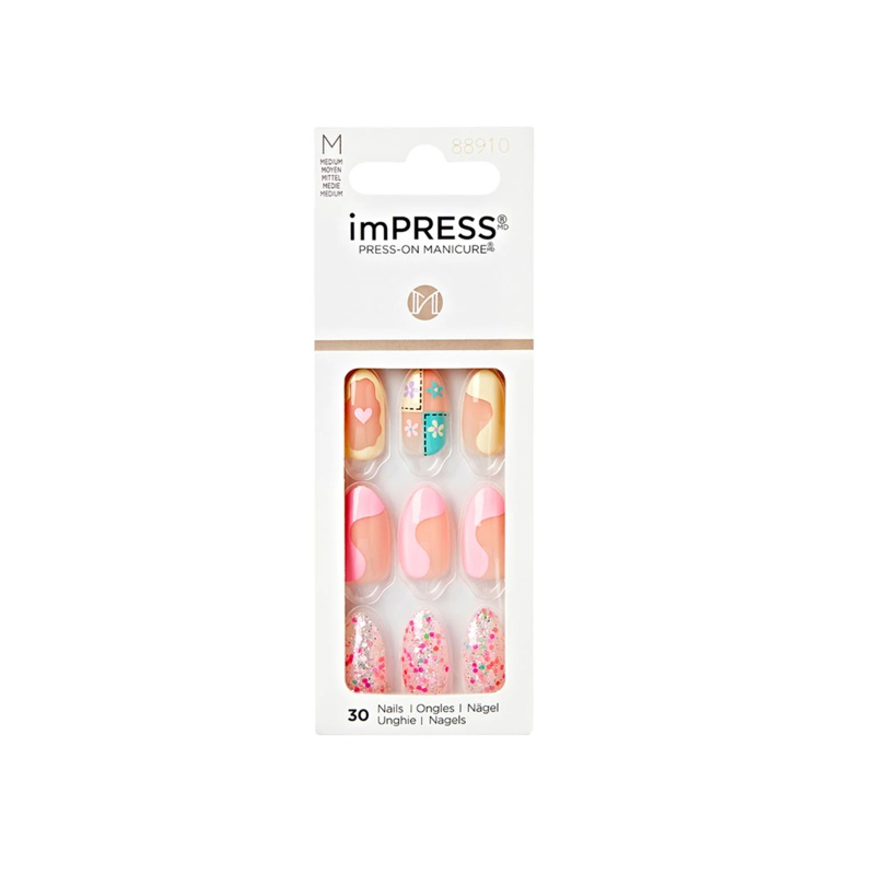 Kiss Impress 30 Medium Nails 88910 Spark Of Joy