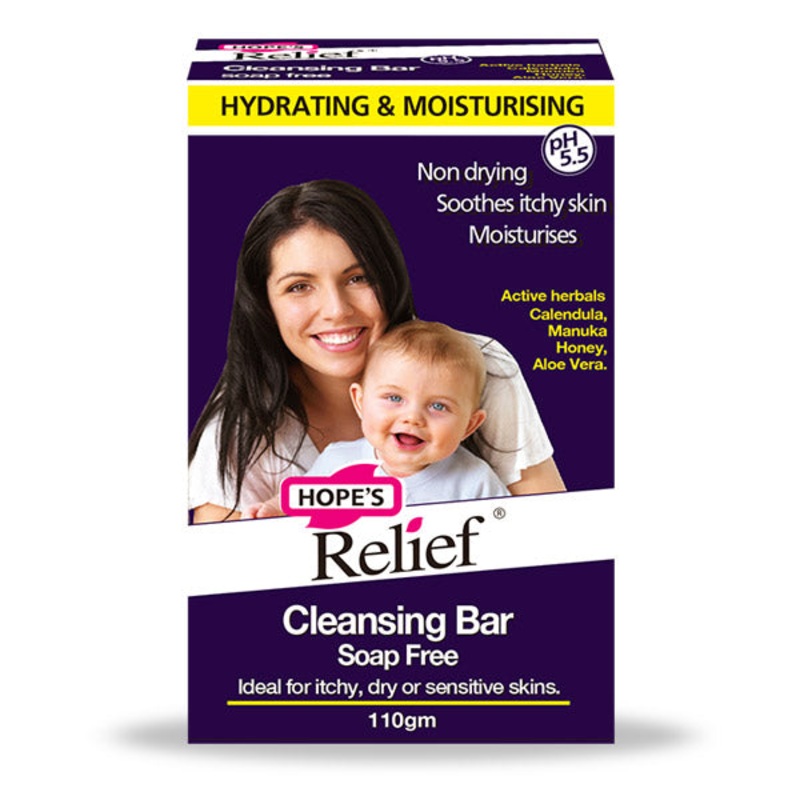 Soap Free Cleansing Bar For Dry And Itchy Skin 110g