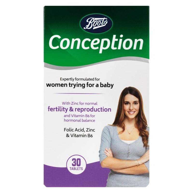 Conception Folic Acid, Zinc & Vitamin B6 – 30 Tablets