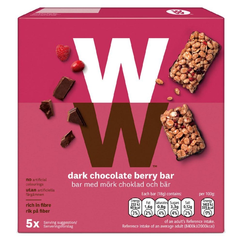 Dark Chocolate Berry Bar 18G X 5Pk – 90G