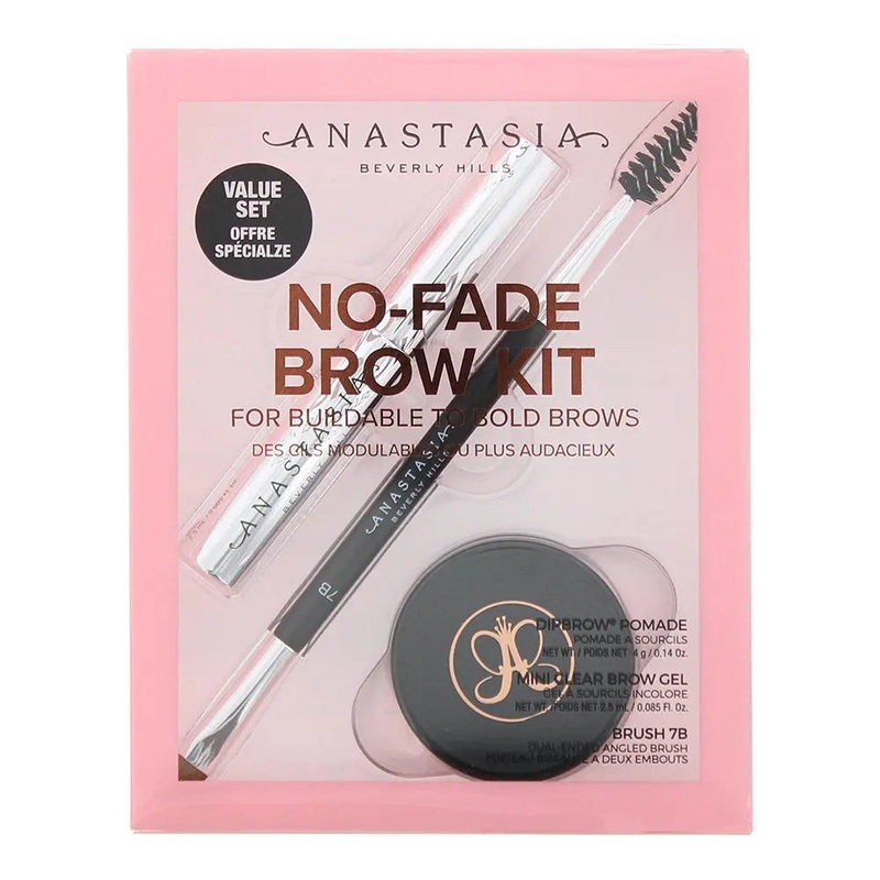 Anastasia Beverly Hills No-Fade Brow Kit Gift Set: Soft Brown Dipbrow Pomade 4g