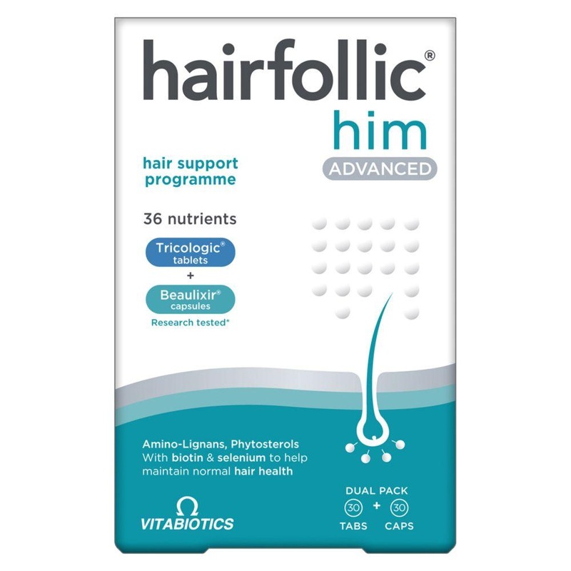 Hairfollic Him Advanced – 30 Tablets + 30 Capsules