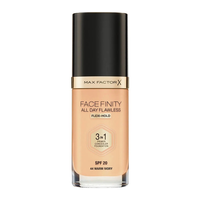 Max Factor Face Finity All Day Flawless 3 In 1 44 Warm Ivory Foundation 30ml