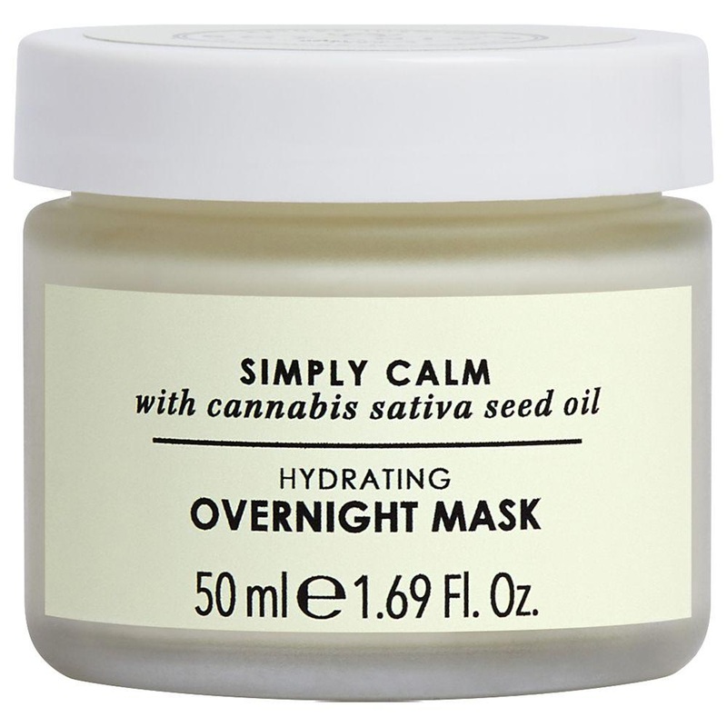 Botanics Simply Calm Hydrating Overnight Mask with Cannabis Sativa (Hemp) Seed Oil 50ml