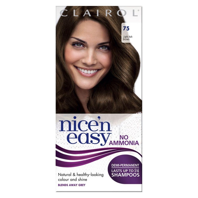 Nice N Easy No Ammonia Semi-Permanent Hair Dye 75 Light Ash Brown