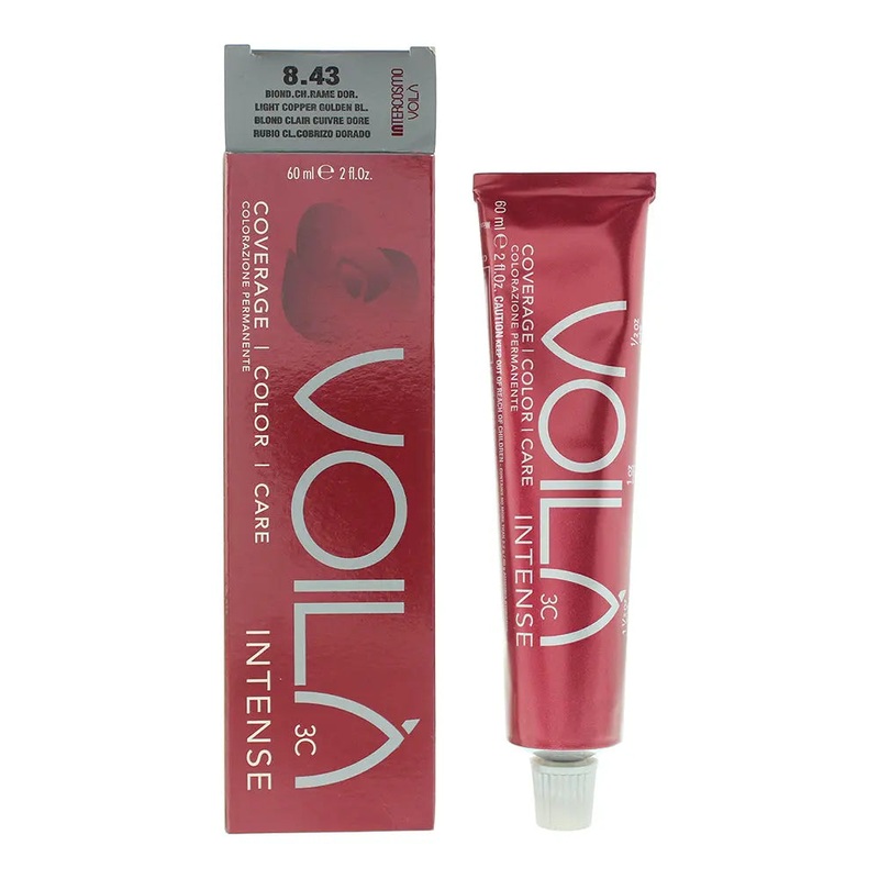 Intercosmo Voil 3C Intense 8.43 Light Copper Golden Blonde Hair Colour 60ml