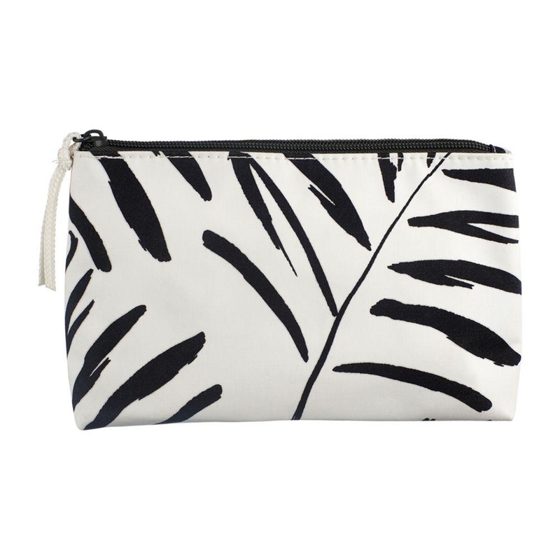 Palm Tree Brushstroke Cosmetic Bag
