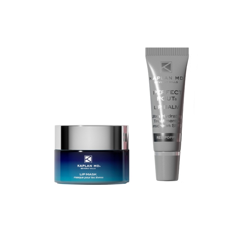 Perfect Pout Lip Mask + Lip Balm Duo -Red Poppy 1 kit