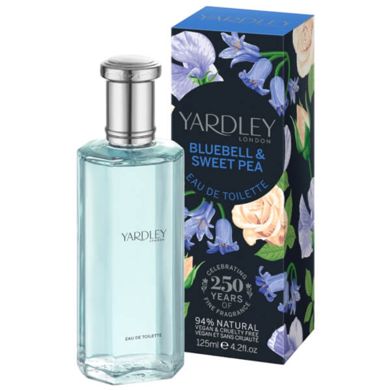 Yardley Bluebell & Sweetpea Contemporary Bluebell & Sweetpea Eau de Toilette Spray 125ml 125ml
