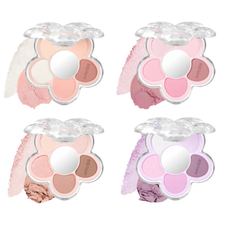 AMUSE Flora Eye Palette 4 colors 01 Flora Peach