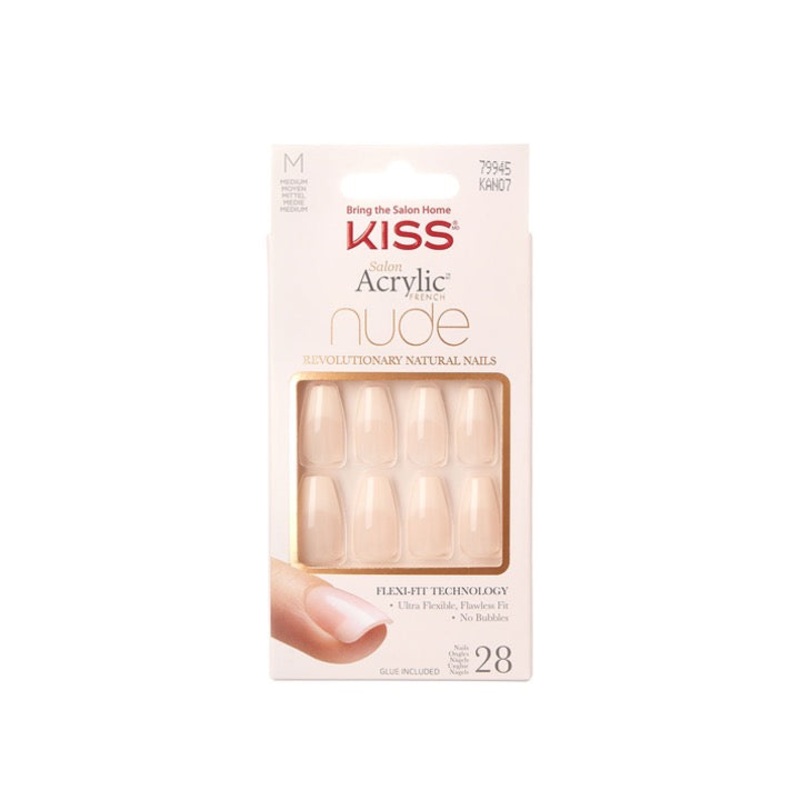 Kiss Salon Acrylic French Nude Nails 79945