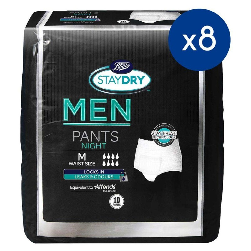 Men Night Pants Medium – 80 Pants (8 Pack Bundle)