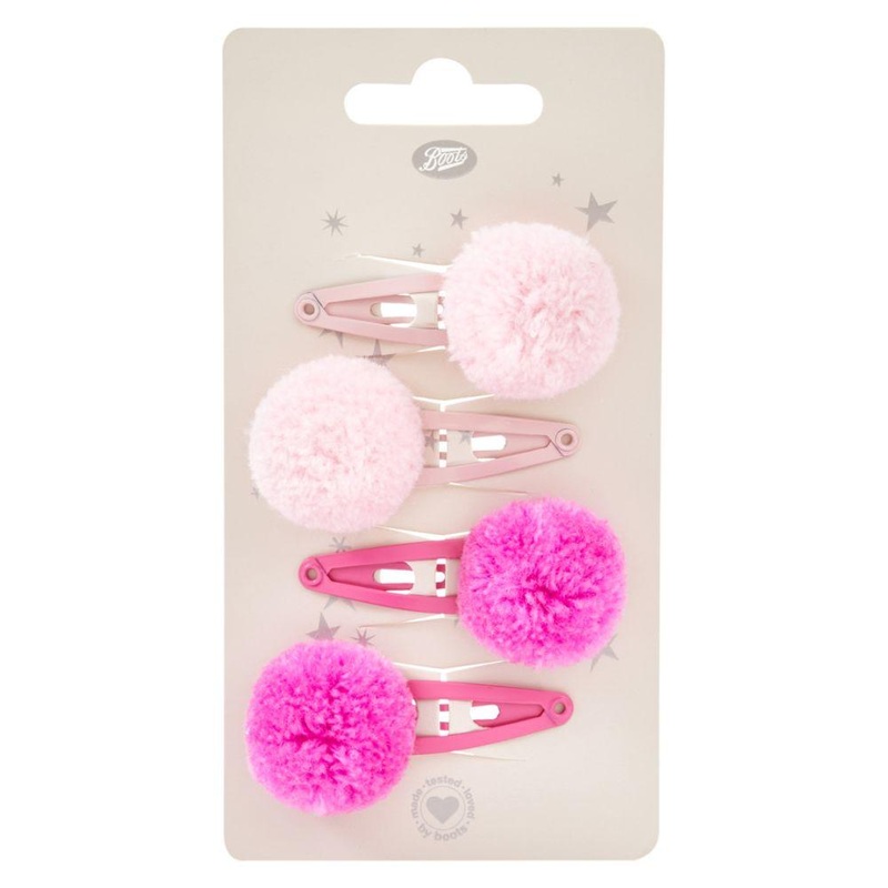 Kids Hair Click Clacks Pom Pom 4S