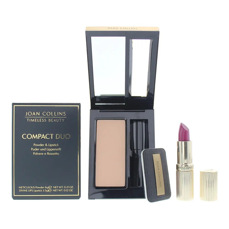 Joan Collins Compact Duo Powder 6g – Melanie Cream Lipstick 3.5g