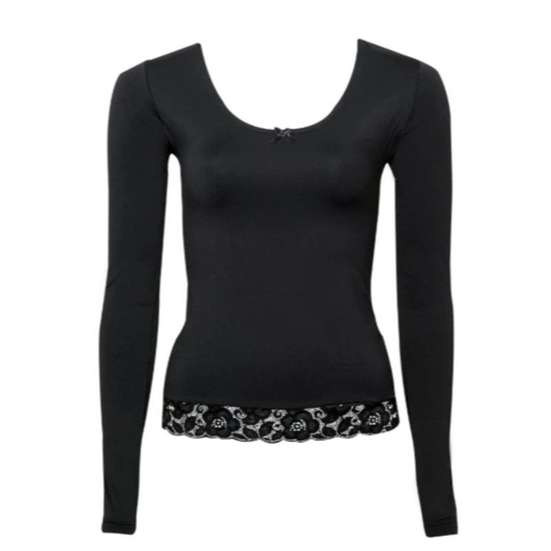 Loungewear Set, Long Black extra small XS Black
