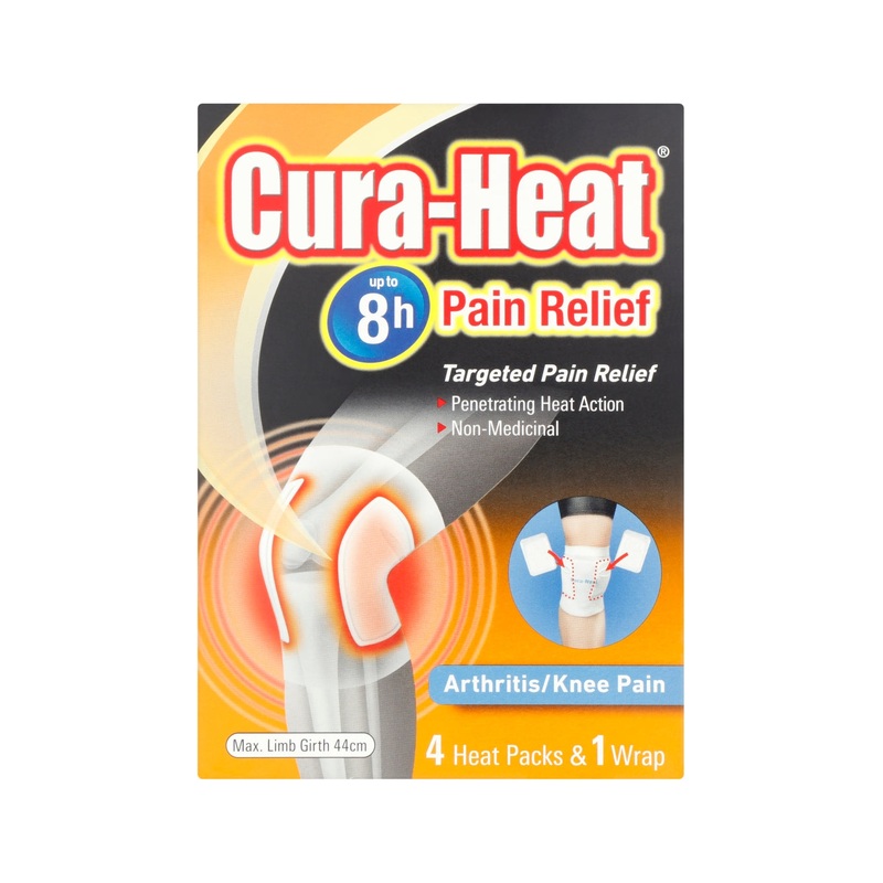 Arthritis/Knee Pain 4 Heat Packs & 1 Wrap