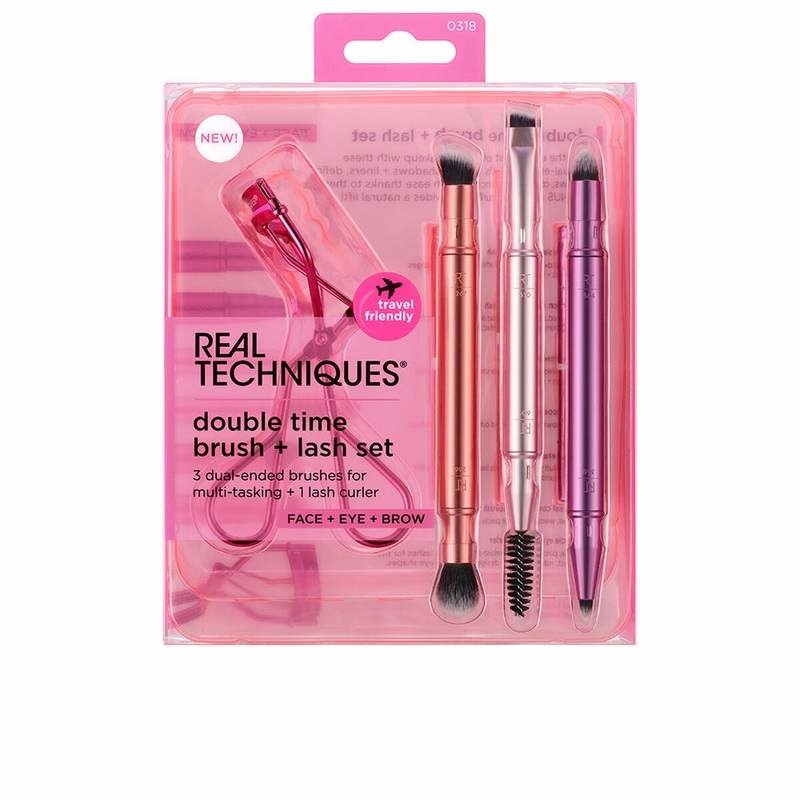 Set of Make-up Brushes Real Techniques DOUBLE TIME BRUSH + LAST 4 Pieces