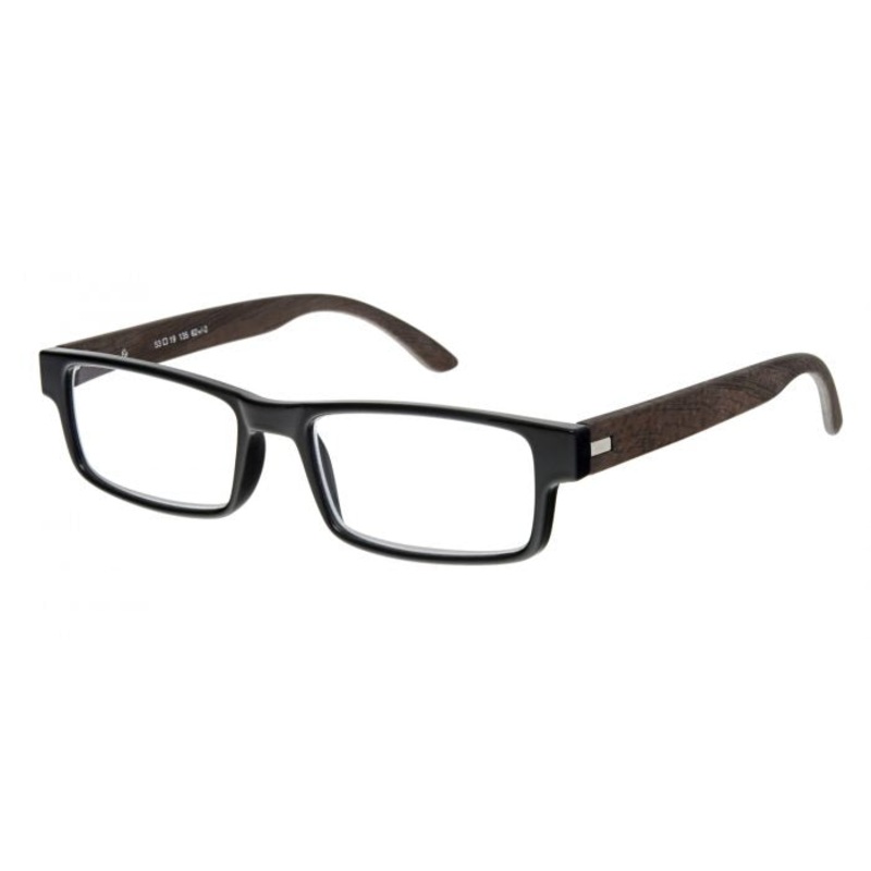 Oakland Ebony Glasses +2.5