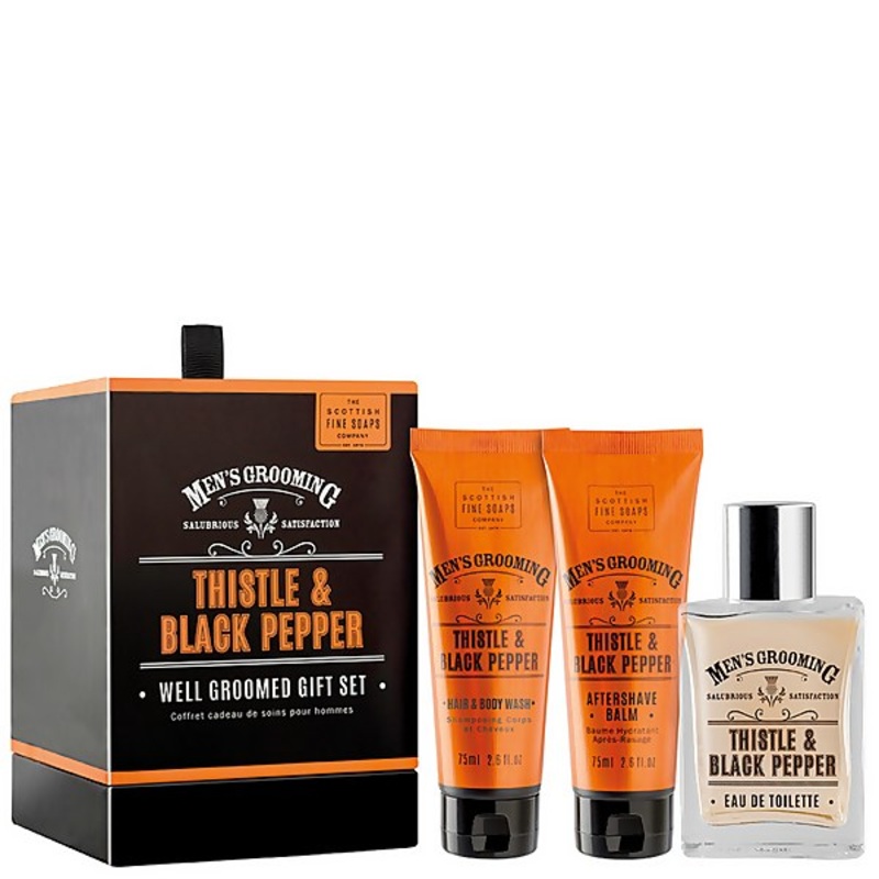 Scottish Fine Soaps Gifts & Sets Men’s Grooming Thistle & Black Pepper Eau de Toilette Spray 50ml Gift Set 50ml