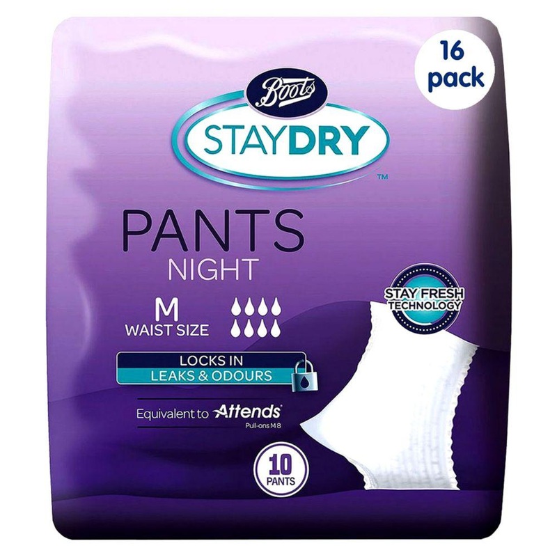 Staydry Night Pants Medium – 160 Pants (16 Pack Bundle)
