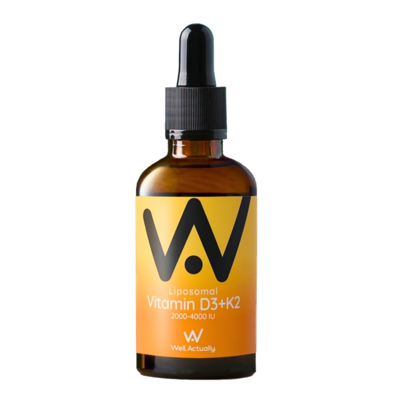 Vitamin D3 (2000-4000 IU) + K2 (100-200g) – Liposomal Liquid Orange & Mango 60ml