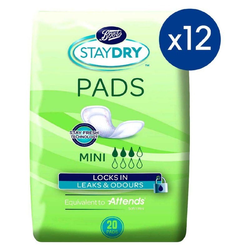 Mini Pads For Light Incontinence 12 Pack Bundle  240 Liners