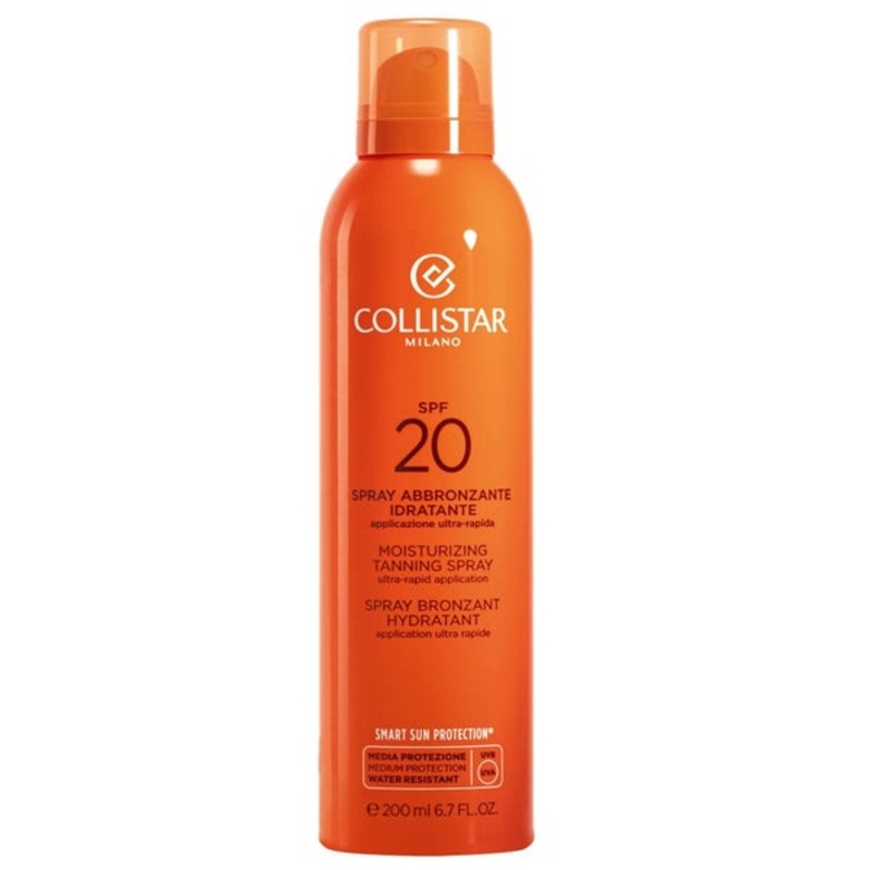Collistar Sun Tan Moisturizing Tanning Spray Ultra-Rapid Application SPF20 200ml