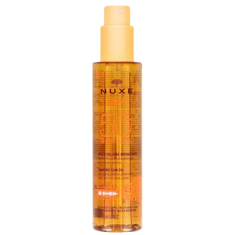 Nuxe Sun Tanning Sun Oil High Protection for Face & Body SPF50 150ml