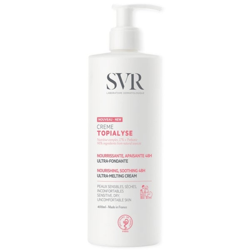 SVR Topialyse 48H Soothing Nourishing Cream for Dry Skin 400ml