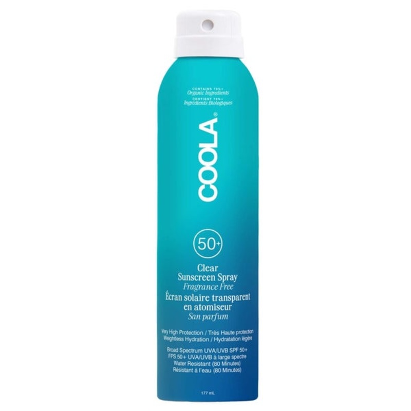 Coola Body Care Classic Body Sunscreen Spray SPF50 Fragrance-Free 177ml