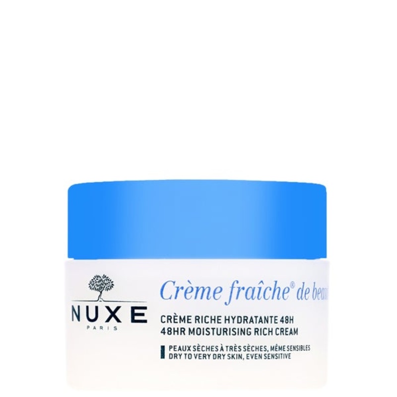 Nuxe Crme Frache de Beaut 48HR Moisturising Rich Cream for Dry to Very Dry Sensitive Skin 50ml
