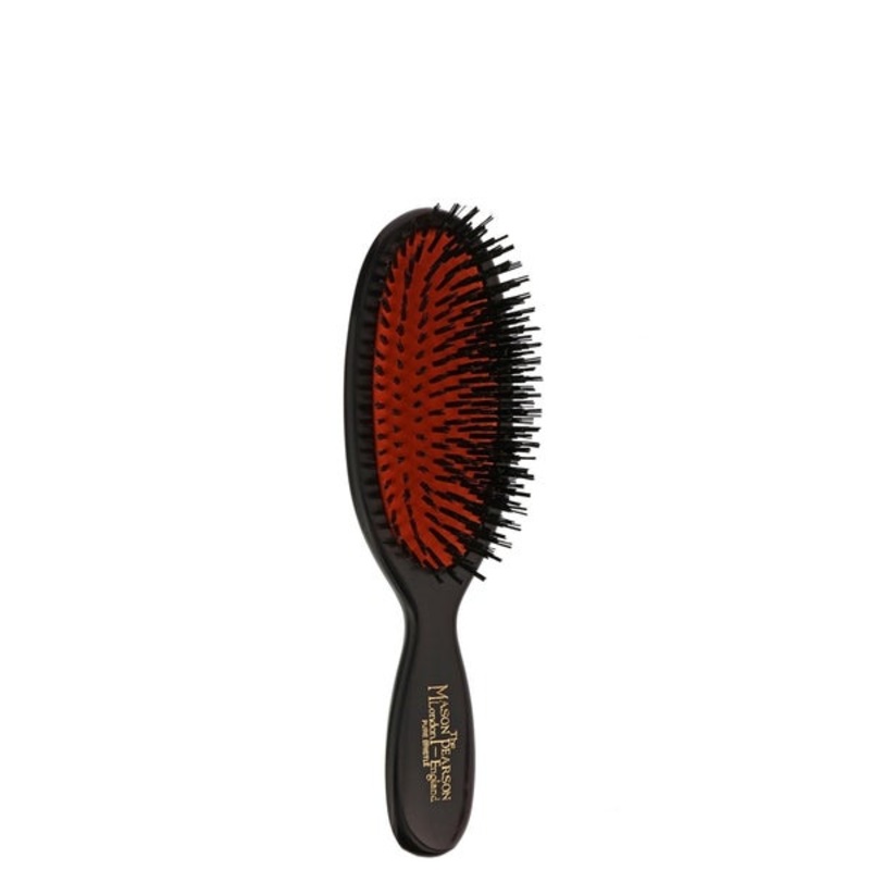 Mason Pearson Pure Boar Bristle Pocket Brush Dark Ruby B4