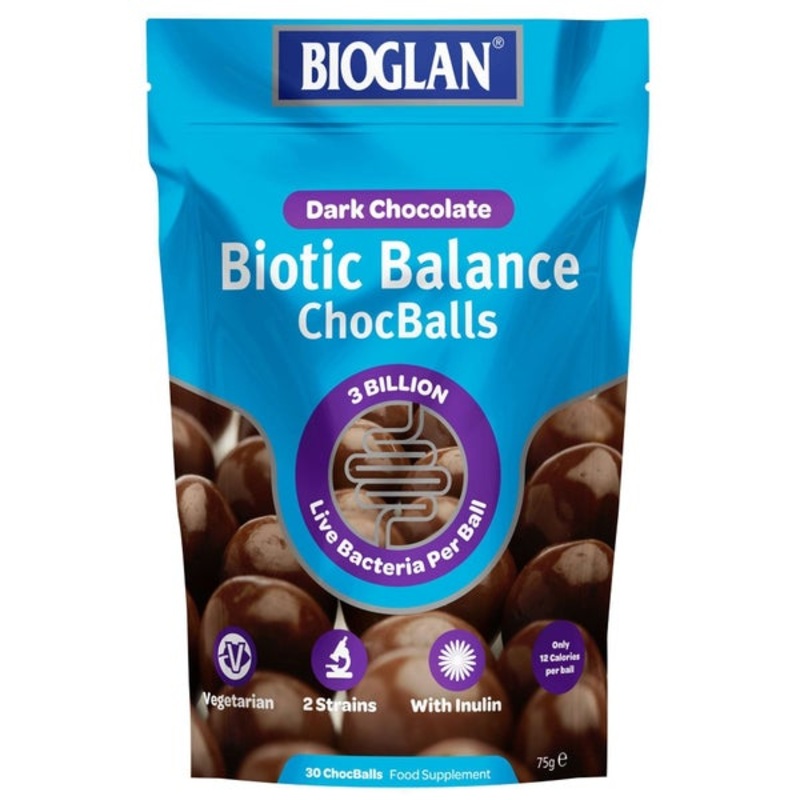 Bioglan Biotic Balance ChocBalls For Adults Dark Chocolate x 30
