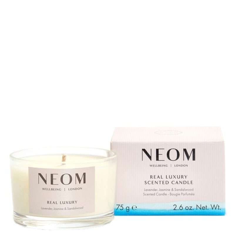 Neom Wellbeing London Scent To De-Stress Real Luxury Candle (Travel) 75g