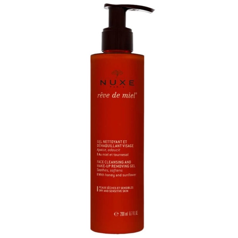 Nuxe Rve de Miel Face Cleansing and Make-Up Removing Gel 200ml